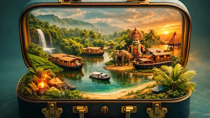 Couple luxury honeymoon go Kerala tours